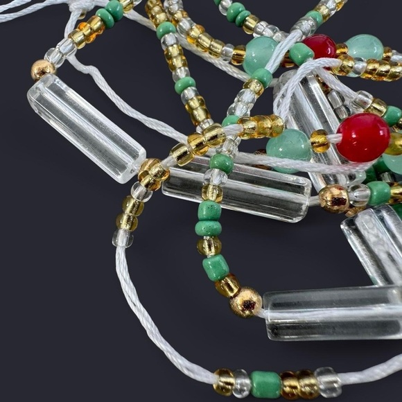 Mint Green Adjustable Waist Beads - Picture 3 of 5